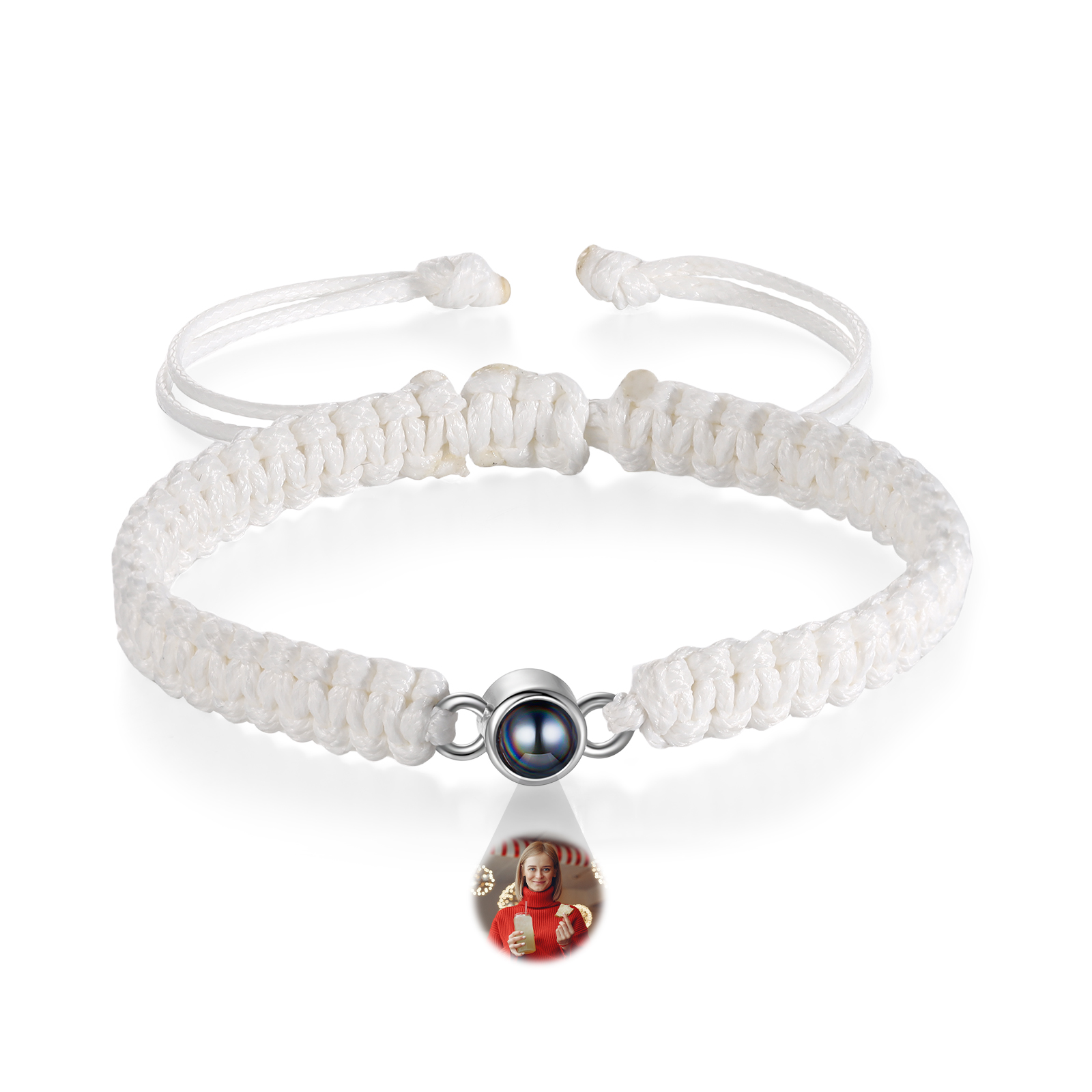 Personalised Projection Stone Bracelet – Customize 1 Photo – Valentine's Day Gift for Her/Him | Jessemade