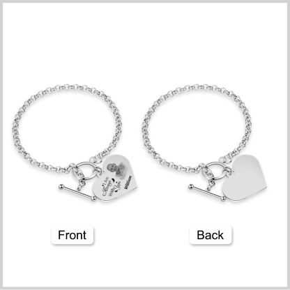 Personalised Memorial Bracelet Custom Photo & Name Bracelet Gifts | Jessemade-I'll Always With You