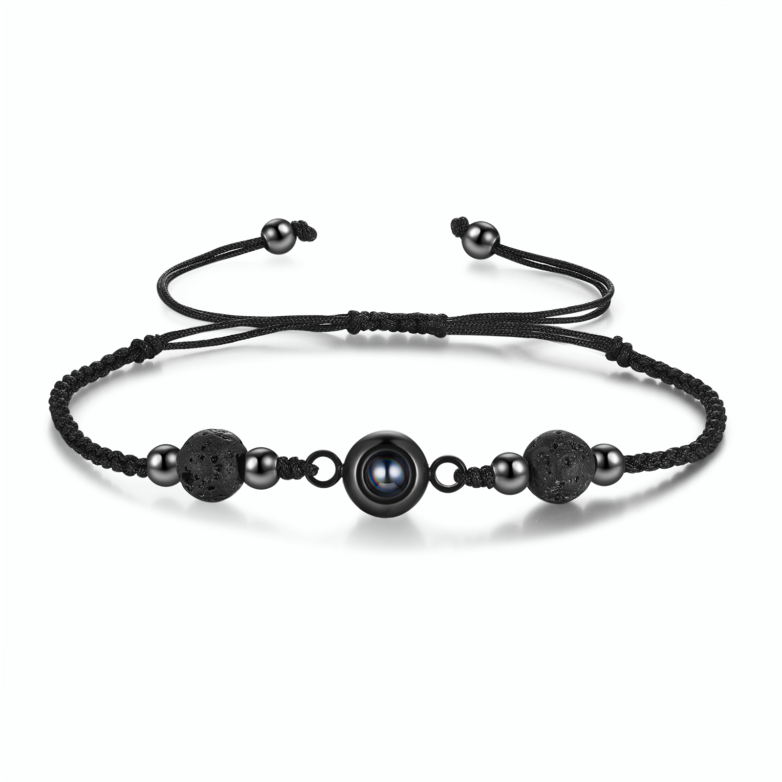 Personalised Photo Projection Bracelet Adjustable Braided Rope Bracelet Wealth String Bracelet A Heartfelt Gift for Her/Him | Jessemade