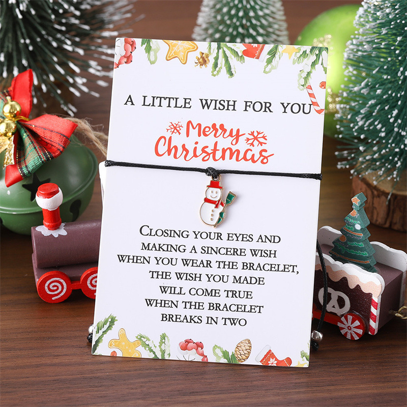Christmas Wish Bracelet with Festive Charms Thoughtful Family Gift