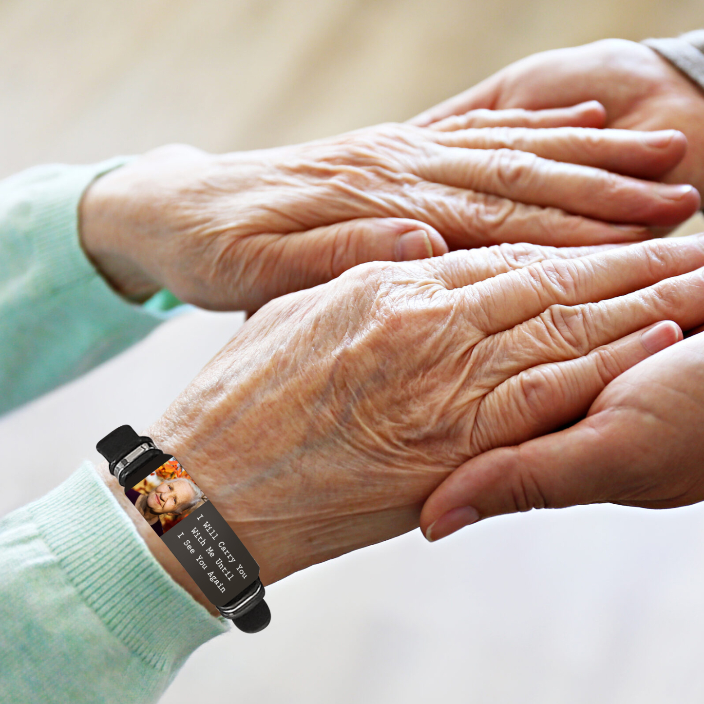 Personalised Memorial Bracelet Custom Photo – Carrying Memories Forever - Gift for Men | Jessemade