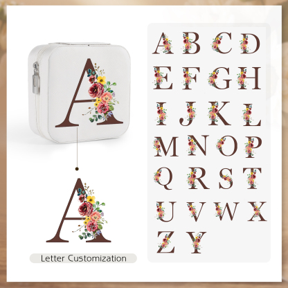 Square Jewelry Storage Box-Personalised 1 Name Customized Birthflower Storage Box In Various Colors