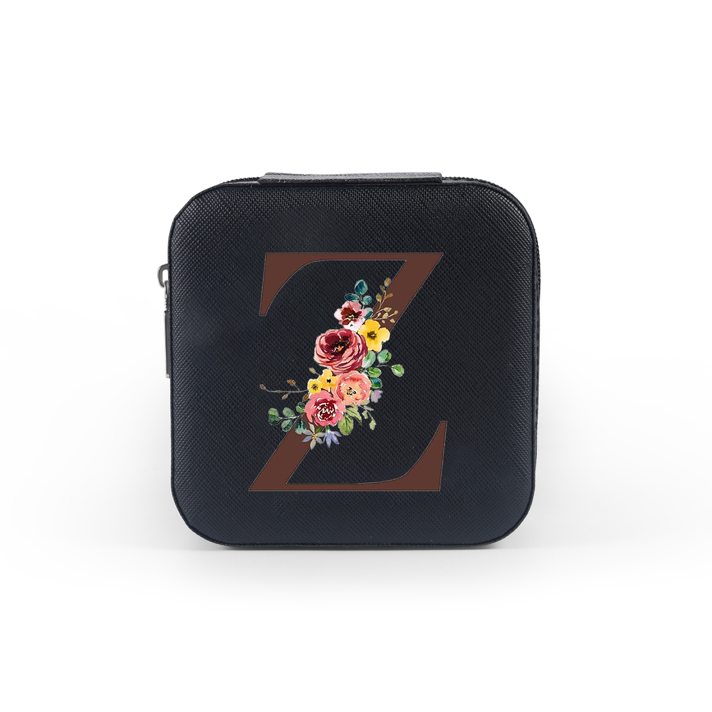 Square Jewelry Storage Box-Personalised 1 Name Customized Birthflower Storage Box In Various Colors