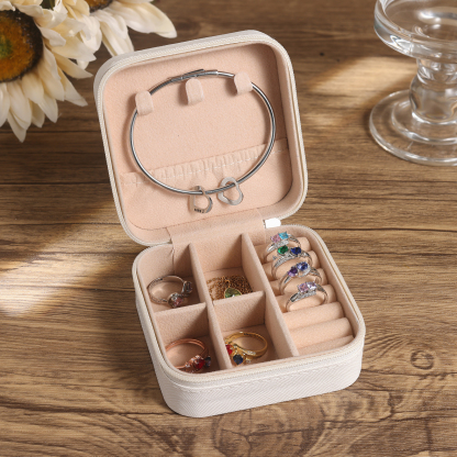 Square Jewelry Storage Photo Box-Personalised 1 Name Customized Birthflower Storage Box In Various Colors