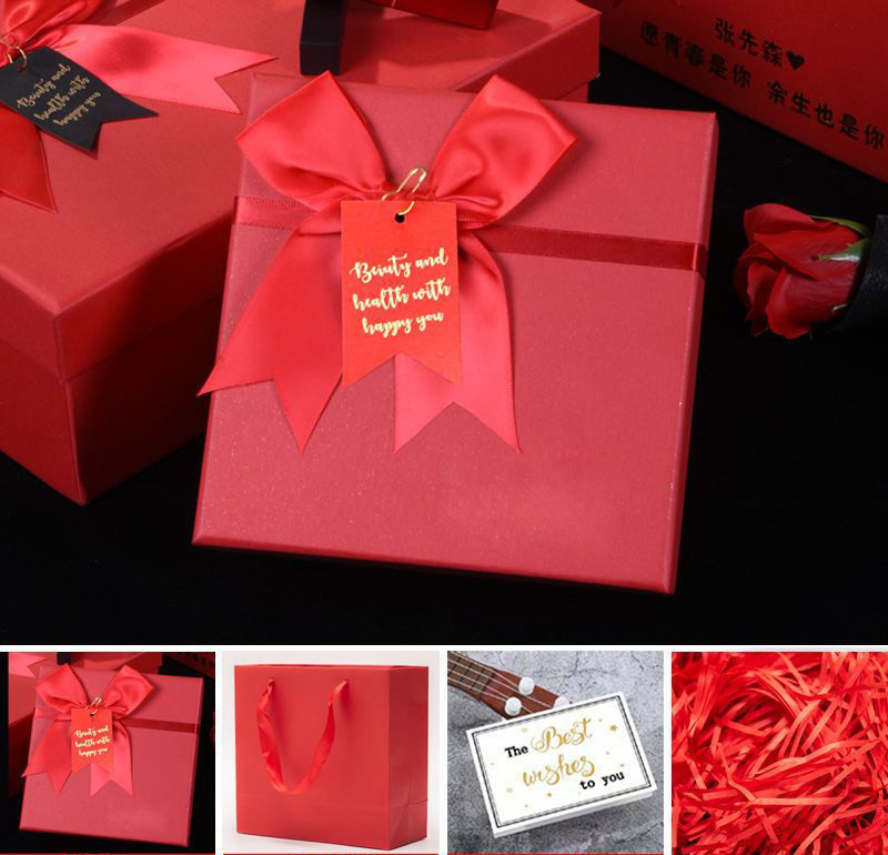 Personalized Women Wallet Gift Set Custom 1 Name & Birthflower Wallet 1 Children Keychain Gift Box Set Christmas Gifts | Jessemade