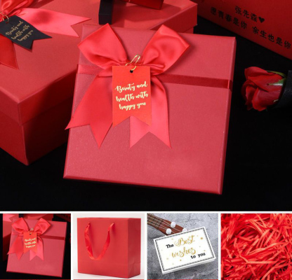 Personalized Women Wallet Gift Set Custom 1 Name & Birthflower Wallet 1 Children Keychain Gift Box Set Christmas Gifts | Jessemade