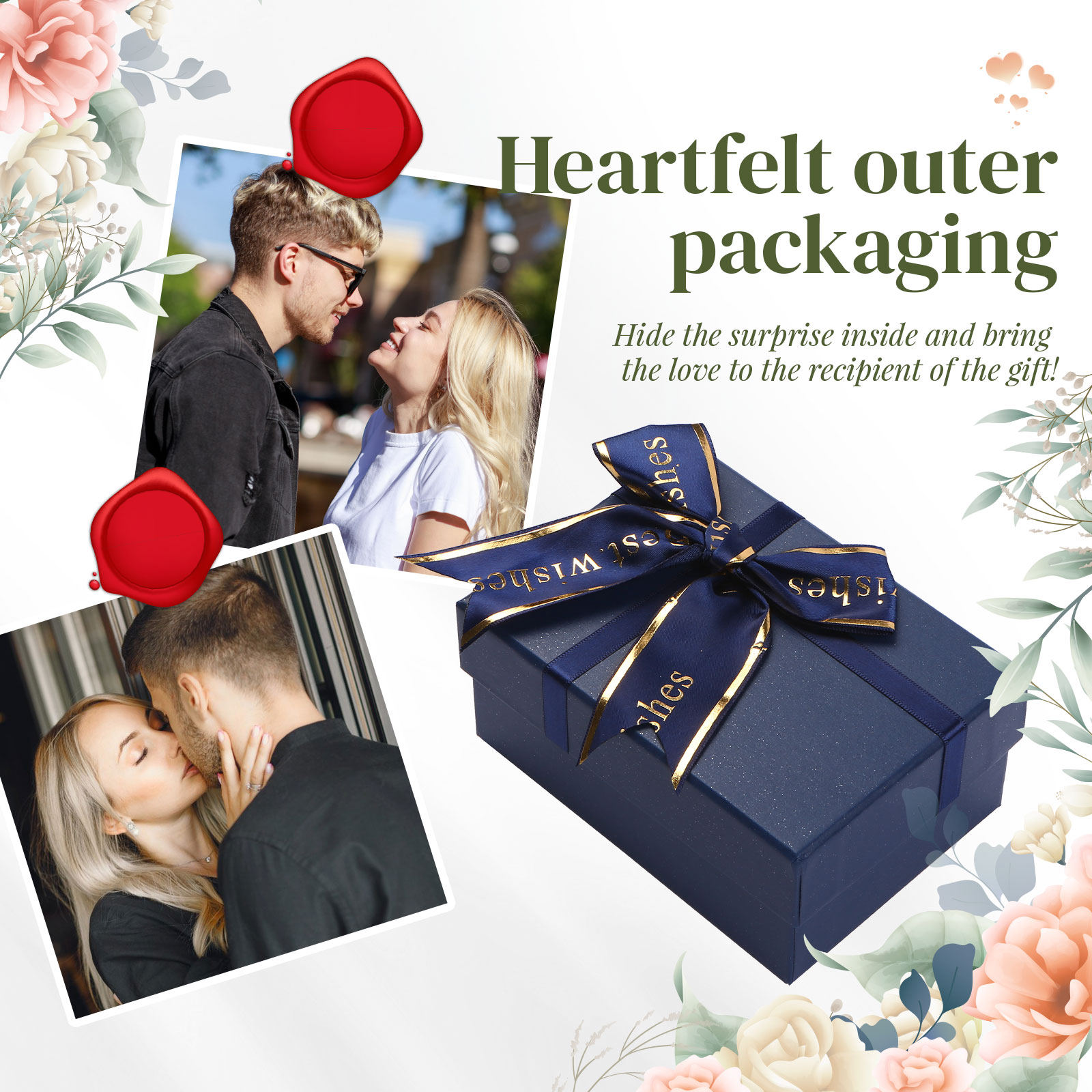 Jessemade Ment Wallet Exquisite Jewelry Gift Box