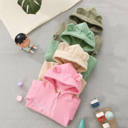 Personalized Baby Onesie – Customized Green Cotton Romper with Name – Exclusive Baby Gift | Jessemade