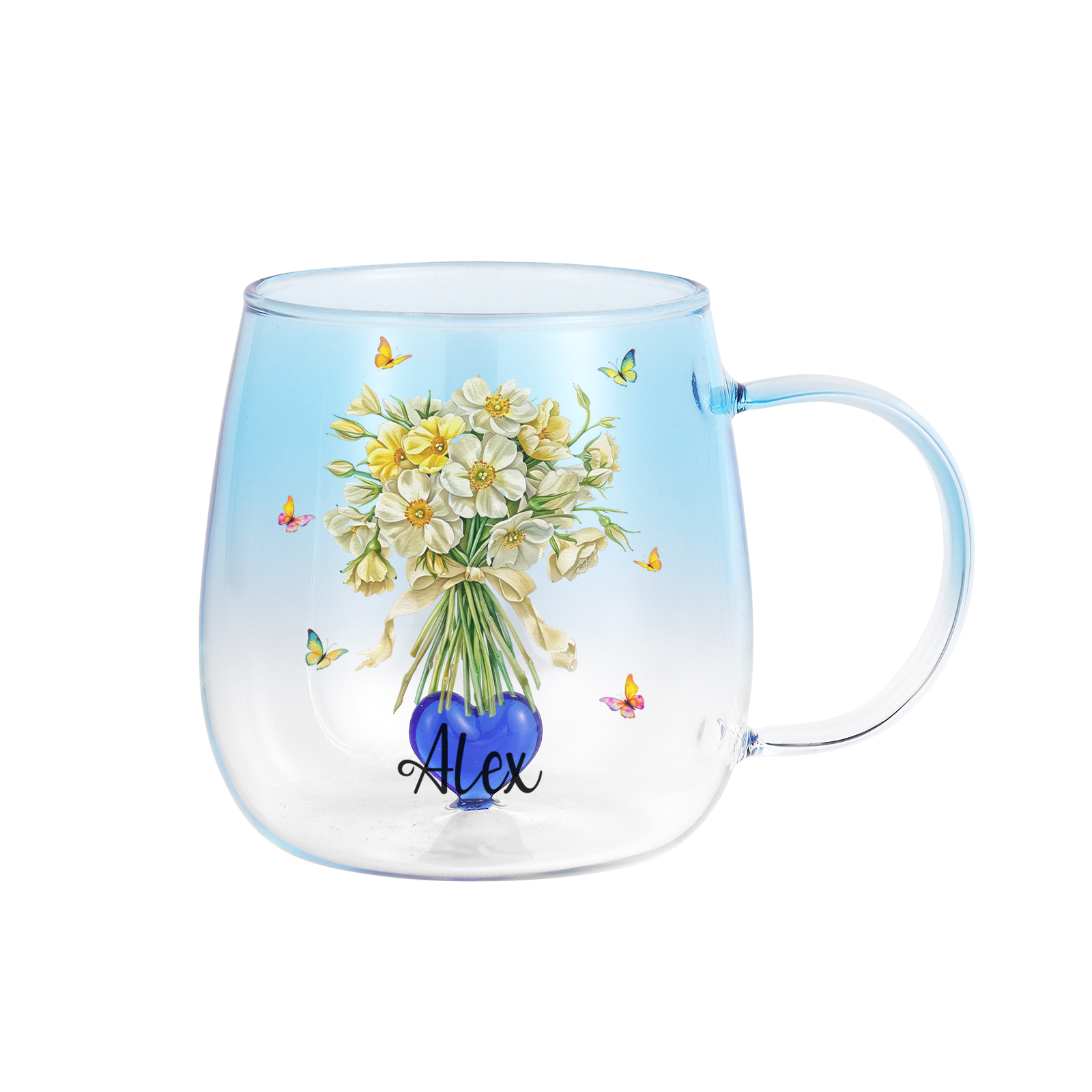 Custom Birth Flower Name Mug Personalized Birthday Gift for Women | Jessemade