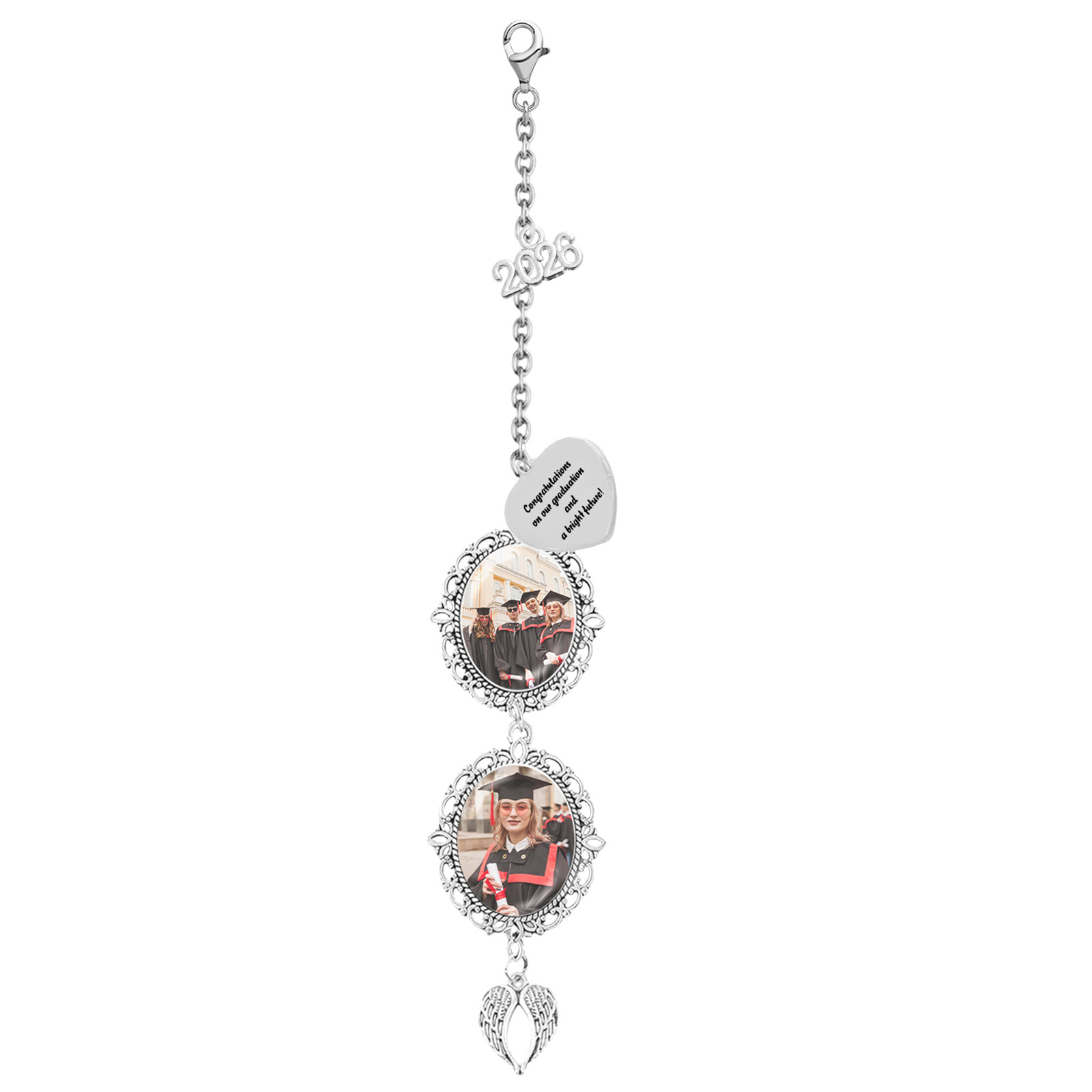 Custom Photo Graduation Tassel Charm 2026 Memorial Grad Cap Charm