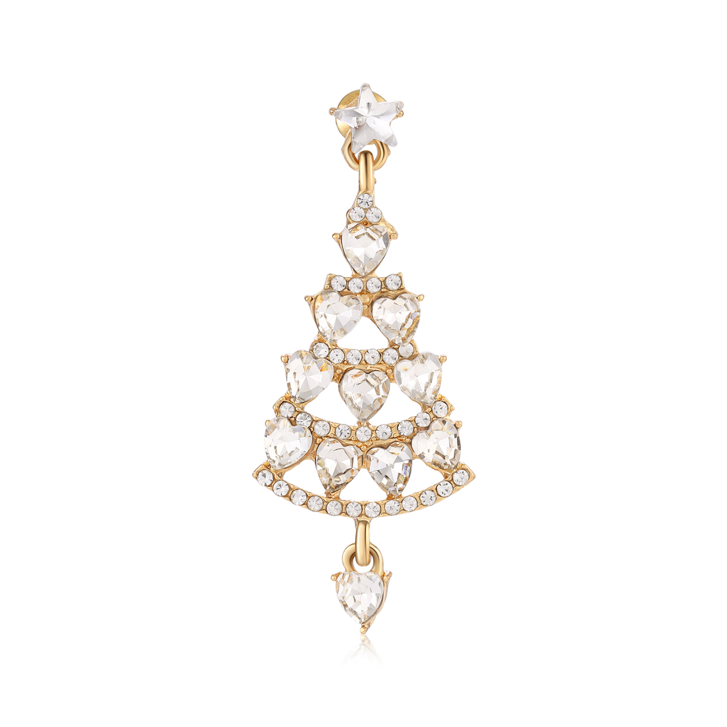 Festive Christmas Tree Earrings Sparkling Holiday Gift | Jessemade