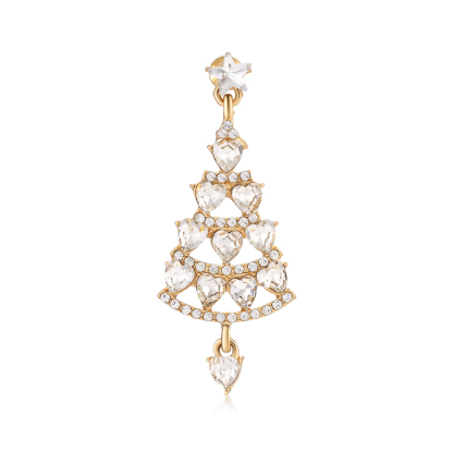 Festive Christmas Tree Earrings Sparkling Holiday Gift | Jessemade