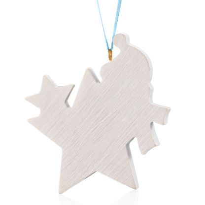 Custom Baby's First Christmas Snowman Star Ornament