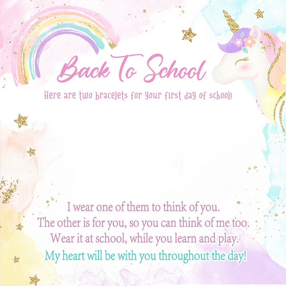 2 Pcs Guardian Angel Bracelet Stainless Steel Braided Bracelet Back to School Gift for Kids