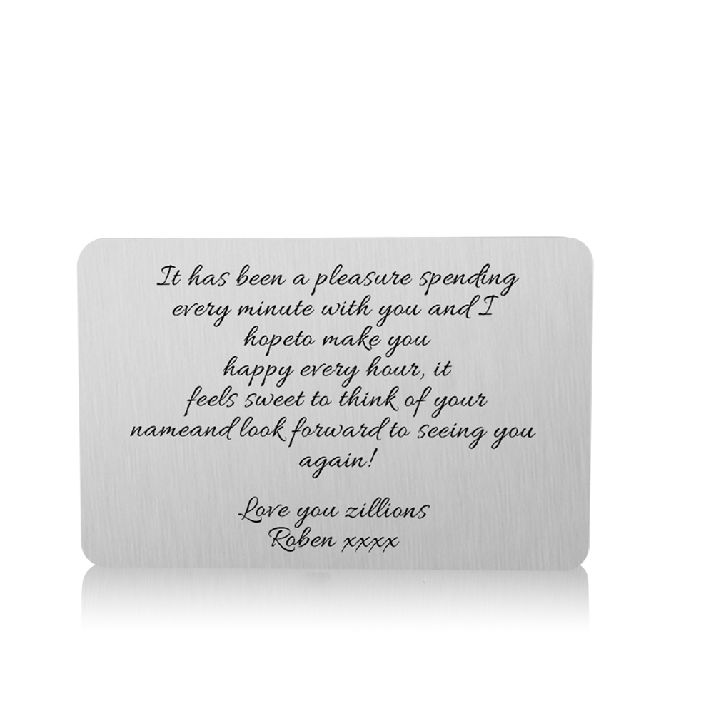 Personalised Wallet Card with Custom Photo & Text -Christmas Gift for Him | Jessemade