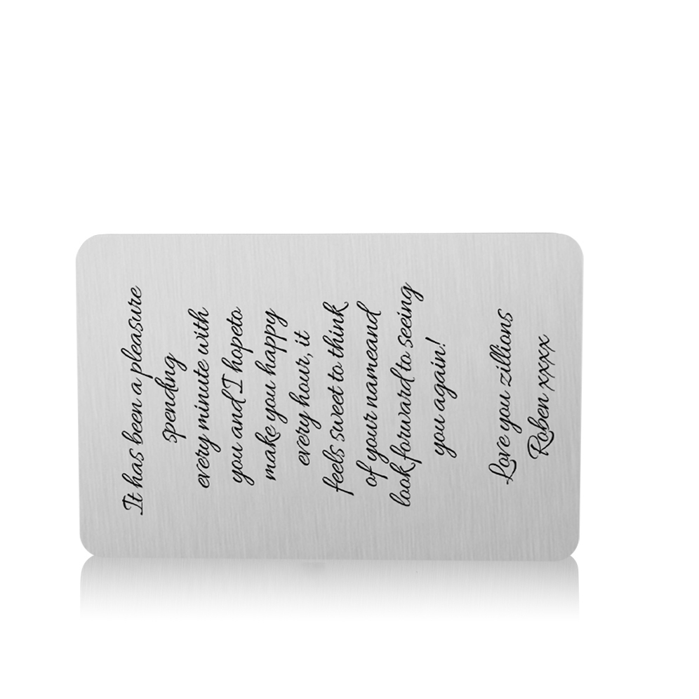 Personalised Wallet Card with Custom Photo & Text -Christmas Gift for Him | Jessemade