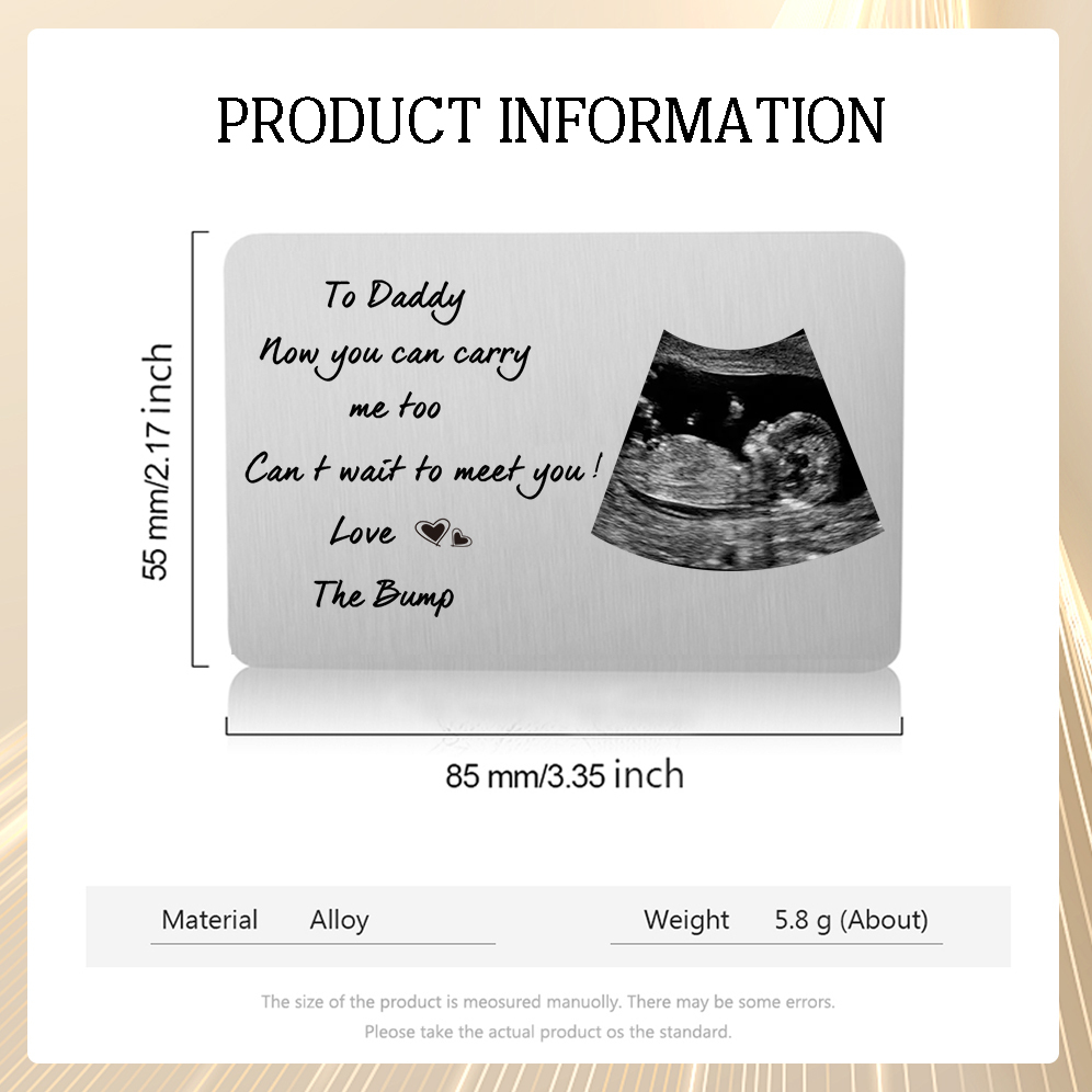 To Daddy - Custom Photo & Text Wallet Card Christmas Gift for Dad | Jessemade