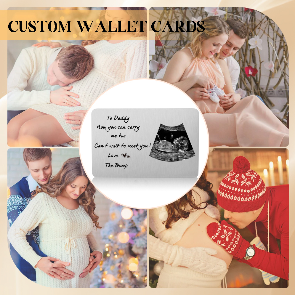 To Daddy - Custom Photo & Text Wallet Card Christmas Gift for Dad | Jessemade