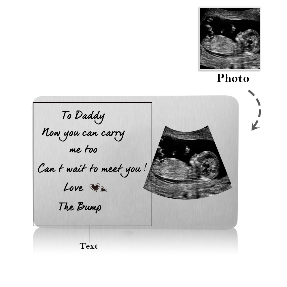 To Daddy - Custom Photo & Text Wallet Card Christmas Gift for Dad | Jessemade
