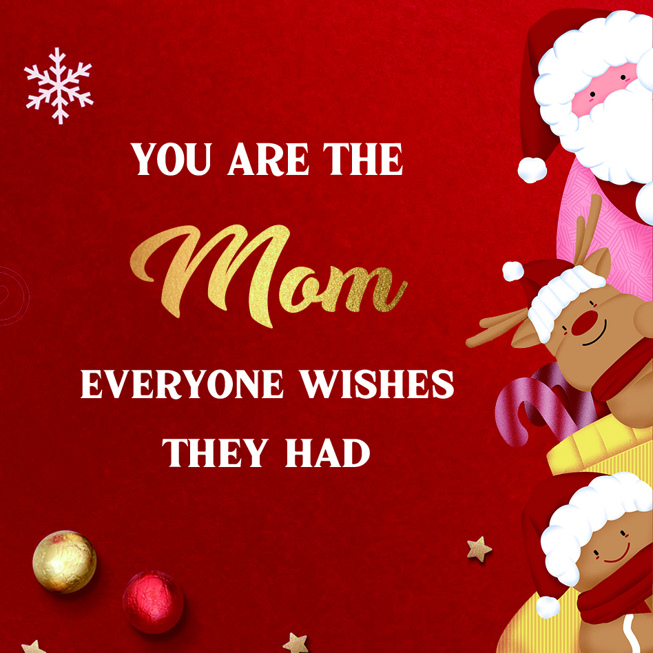 Mom Warm Gift Card, Special Card For Christmas