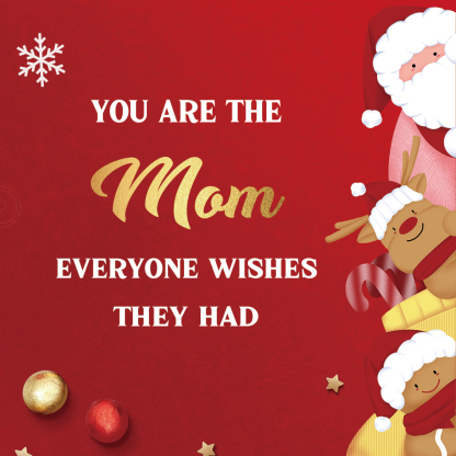 Mom Warm Gift Card, Special Card For Christmas