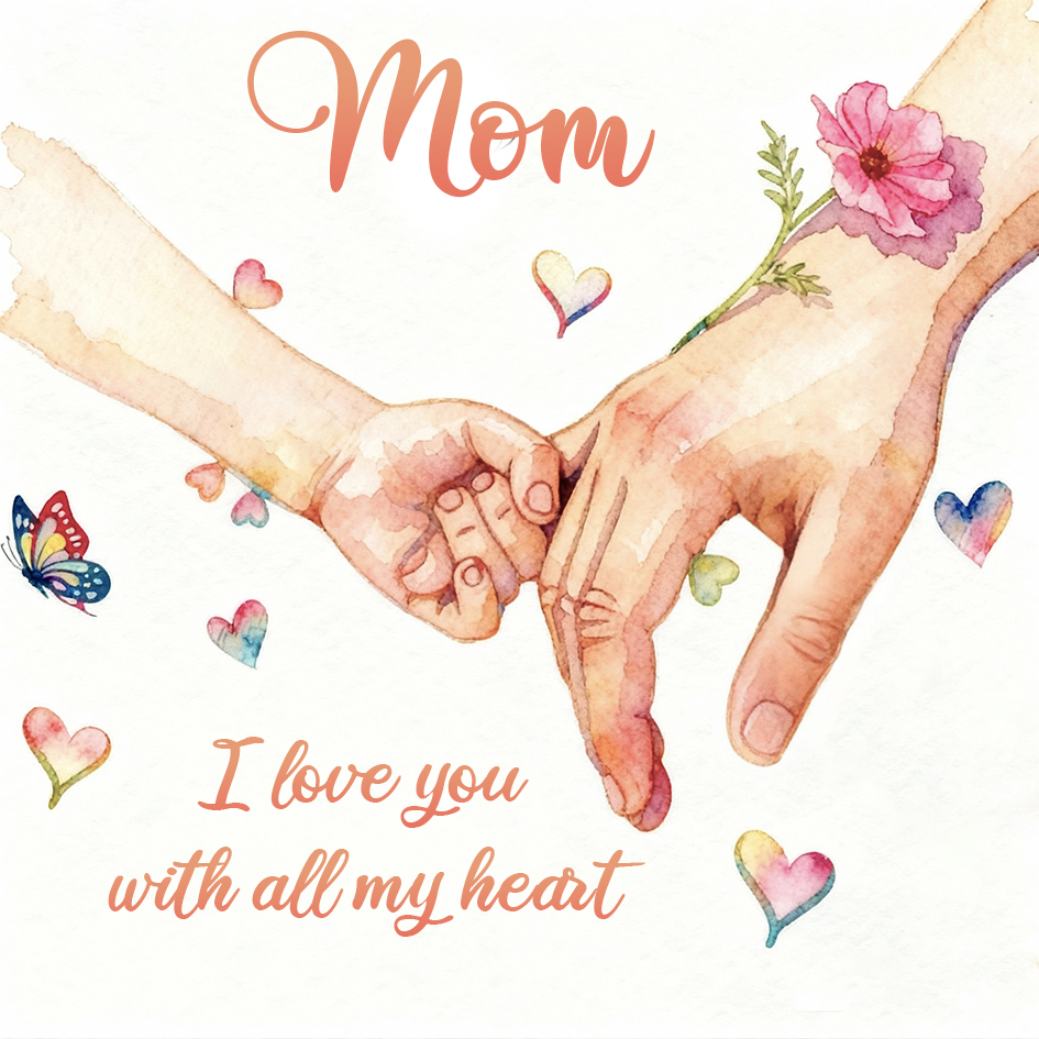 Holding Hand Mom Gift Card