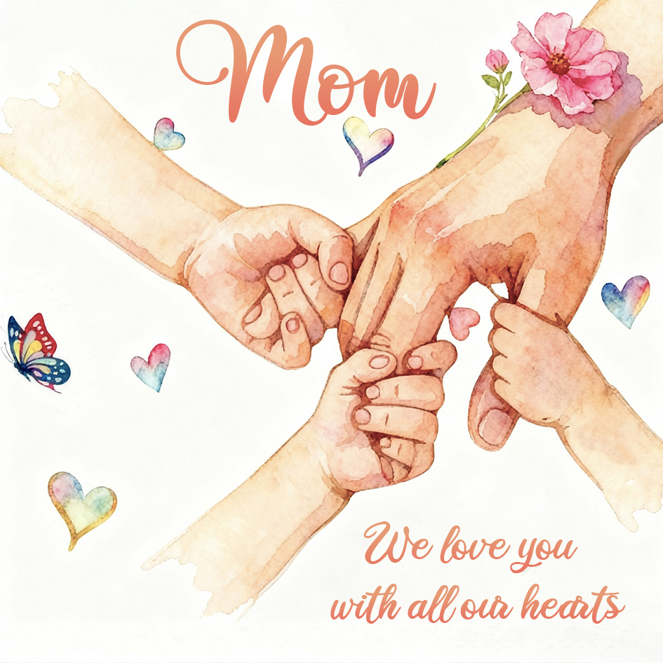 Holding Hand Mom Gift Card