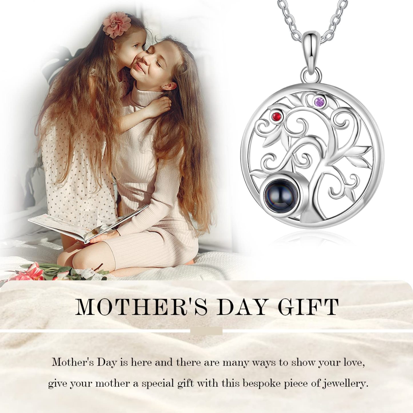 Personalized Long Women Leather Wallet Custom with Birth Flower and Name