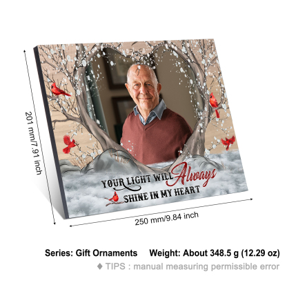 Personalized Memorial Ornaments Customized With 1 Photo Wooden Ornaments to Commemorate The Deceased Loved Ones | Jessmade