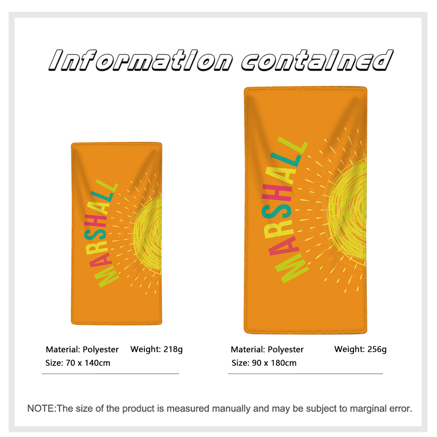 Personalized Name Summer Beach Personalized Beach Towel