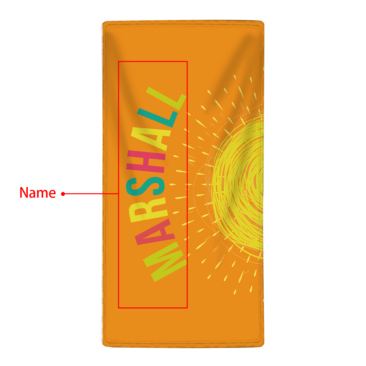 Personalized Name Summer Beach Personalized Beach Towel