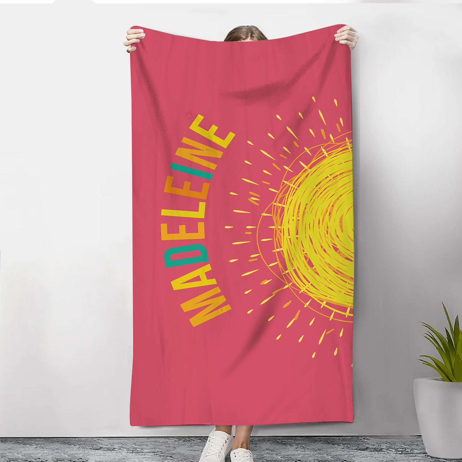 Personalized Name Summer Beach Personalized Beach Towel