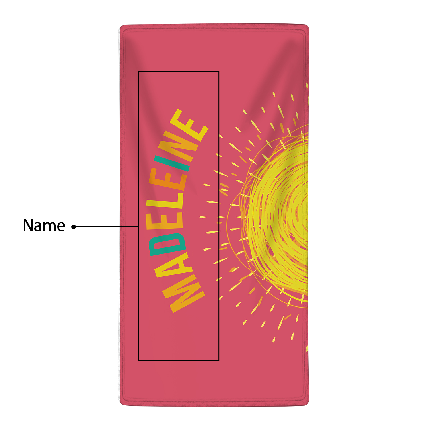 Personalized Name Summer Beach Personalized Beach Towel