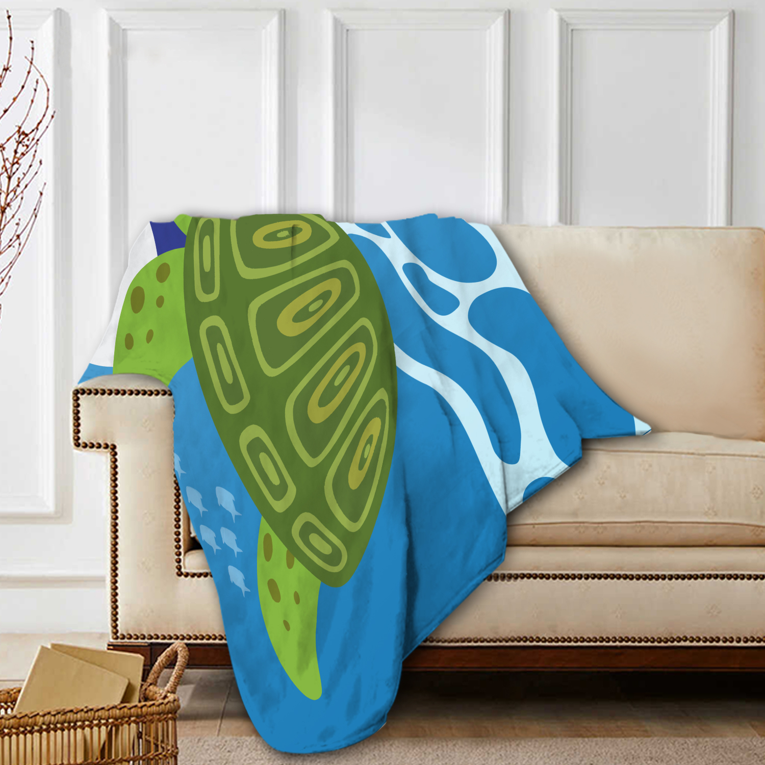 Personalized Name Summer Beach Personalized Beach Towel With Turtle/Starfish/Whale/Crab For Her/Him