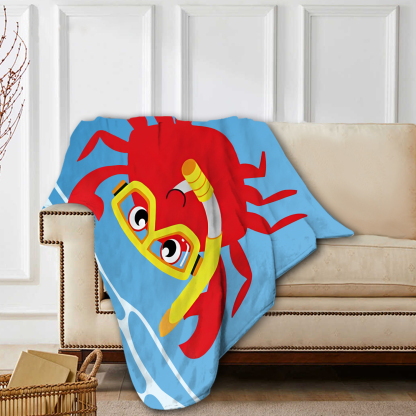 Personalized Name Summer Beach Personalized Beach Towel With Turtle/Starfish/Whale/Crab For Her/Him