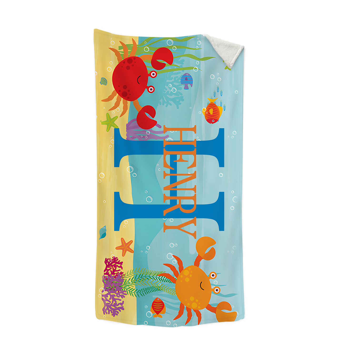 Personalized 1 Name And 1 Letter Summer Beach Personalized Beach Towel For Her/Him