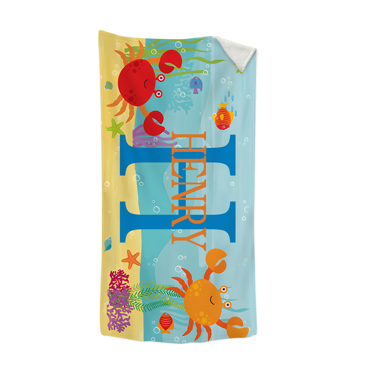 Personalized 1 Name And 1 Letter Summer Beach Personalized Beach Towel For Her/Him