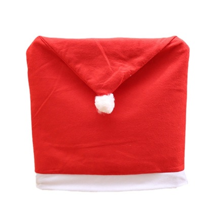 Festive Family Chair Cover with Santa Hats Perfect Christmas Gift