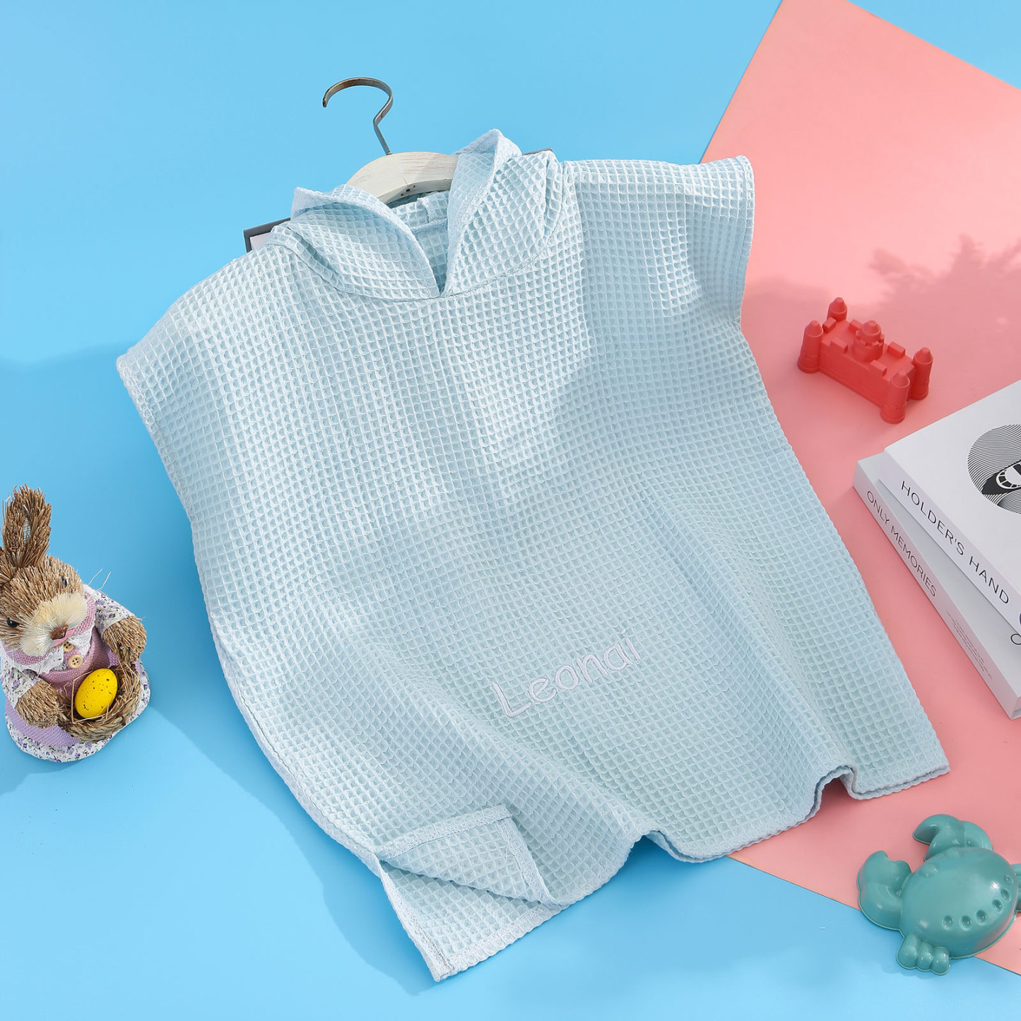 Personalised Baby Onesie – Customized Gray Green Cotton Romper with Name – Exclusive Baby Gift | Jessemade