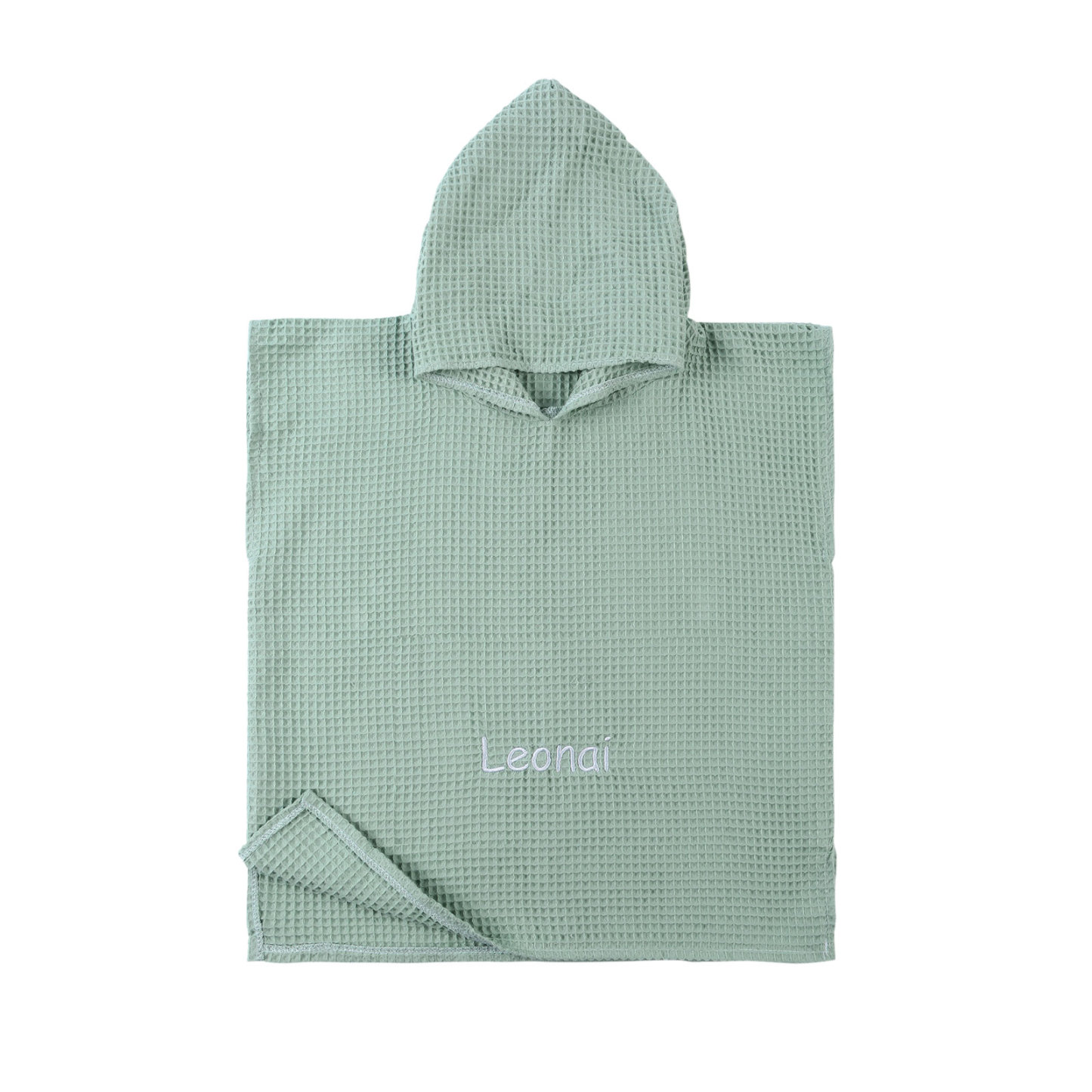 Personalised Baby Onesie – Customized Gray Green Cotton Romper with Name – Exclusive Baby Gift | Jessemade