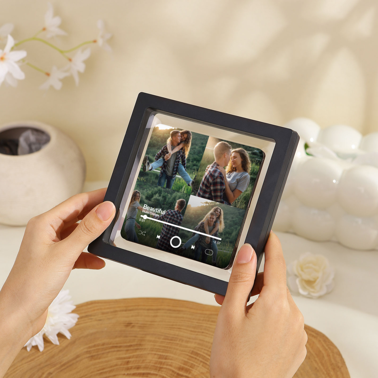 Personalized Photo Music Fridge Magnet with Custom 4 Photo and 1 Song Name- Cherish Memories with Style | Jessemade