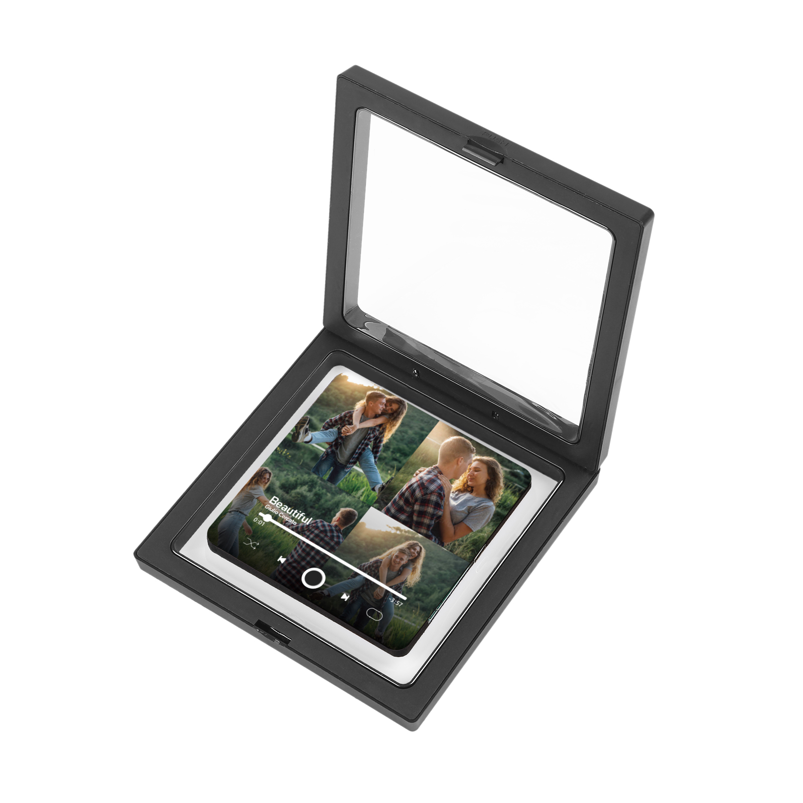 Personalized Photo Music Fridge Magnet with Custom 4 Photo and 1 Song Name- Cherish Memories with Style | Jessemade