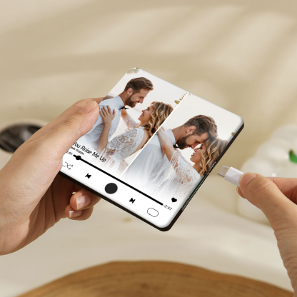 Personalized 2-Photo Music Fridge Magnet – A Thoughtful Custom Keepsake | Jessemade