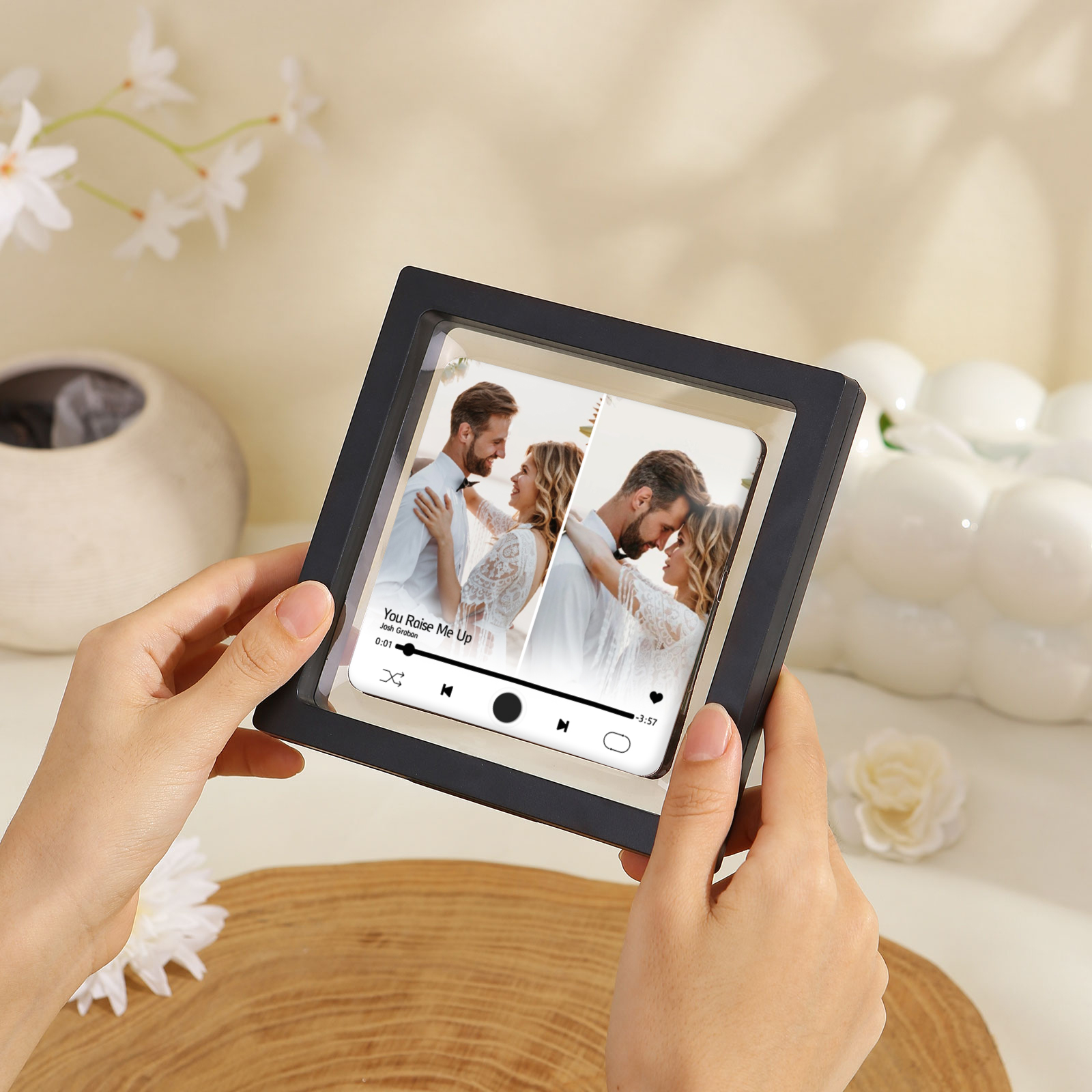 Personalized 2-Photo Music Fridge Magnet – A Thoughtful Custom Keepsake | Jessemade