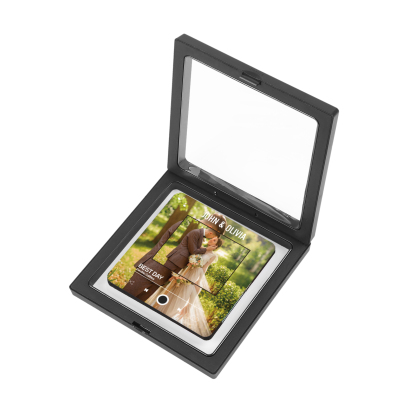 Personalized 1-Photo Fridge Magnet with Song & Names – A Romantic Keepsake Gift for Couple | Jessemade