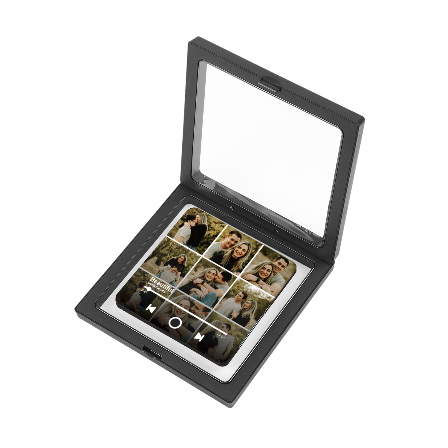 Personalized Photo Music Fridge Magnet with Custom 9 Photo and 1 Song Name- Cherish Memories Gift for Couple | Jessemade