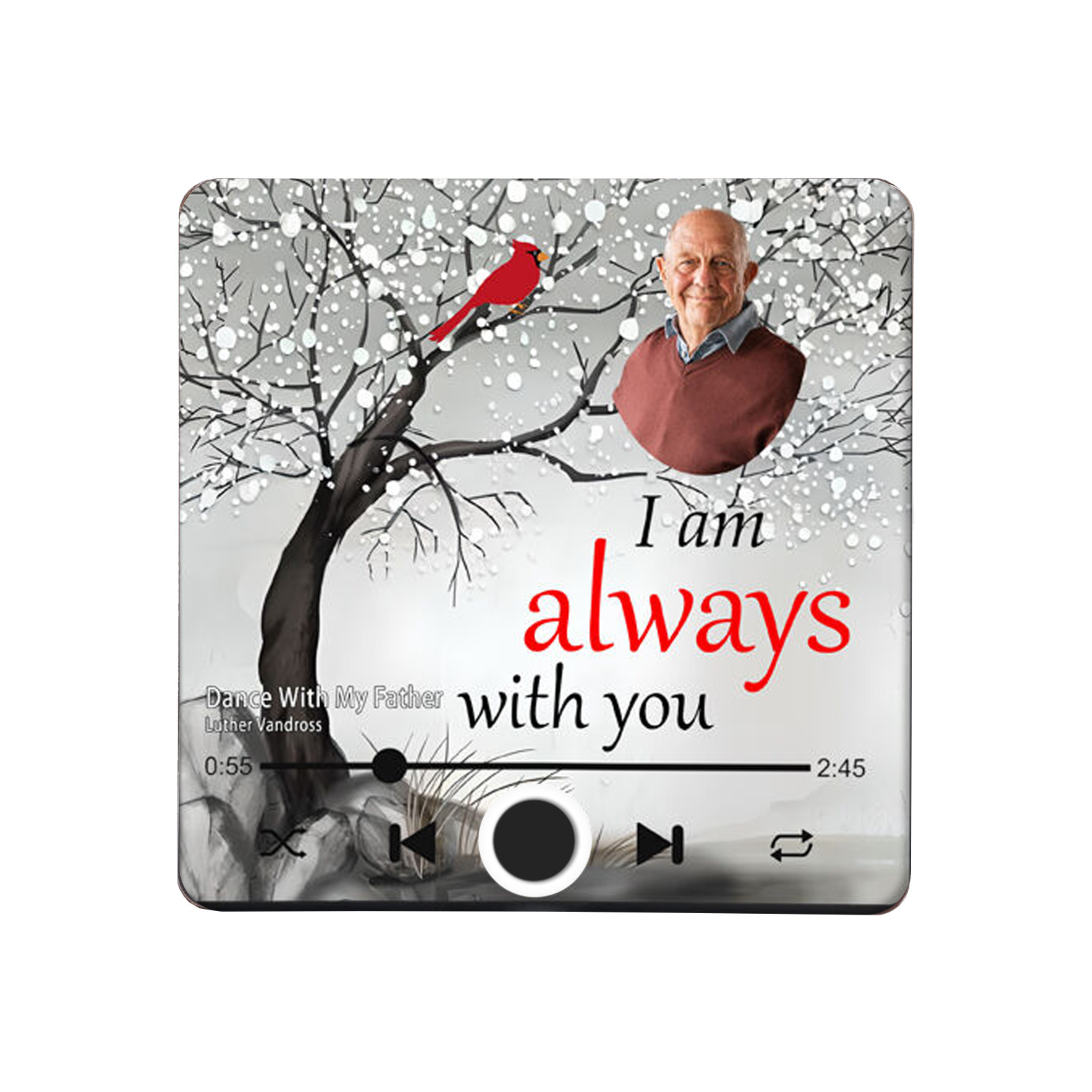 Personalized Memory Magnet – Photo, Text & Song Title for Honoring Loved Ones | Jessemade