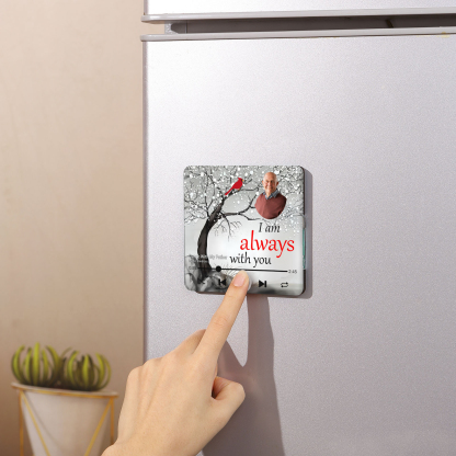 Personalized Memory Magnet – Photo, Text & Song Title for Honoring Loved Ones | Jessemade