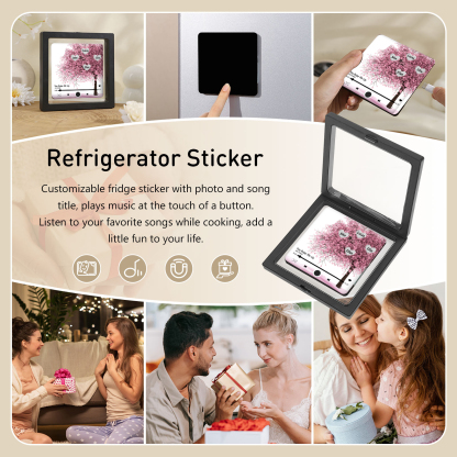 Personalized Acrylic Refrigerator Magnet with Custom 4 Names and Song Gift for Parents | Jessemade