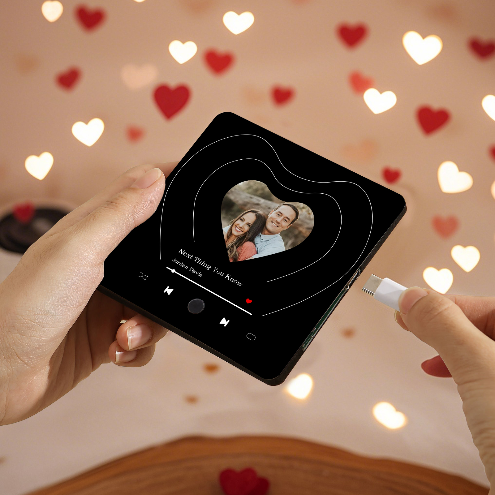 Personalized Music Refrigerator Magnet – Custom Photo & Song | Valentine's Gift for Him/Her | Jessemade